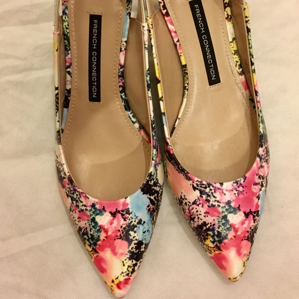 French connection kourtney slingback pump heels